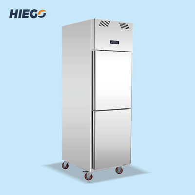 equipo de refrigeración comercial del congelador vertical de las puertas dobles de 210W 500L