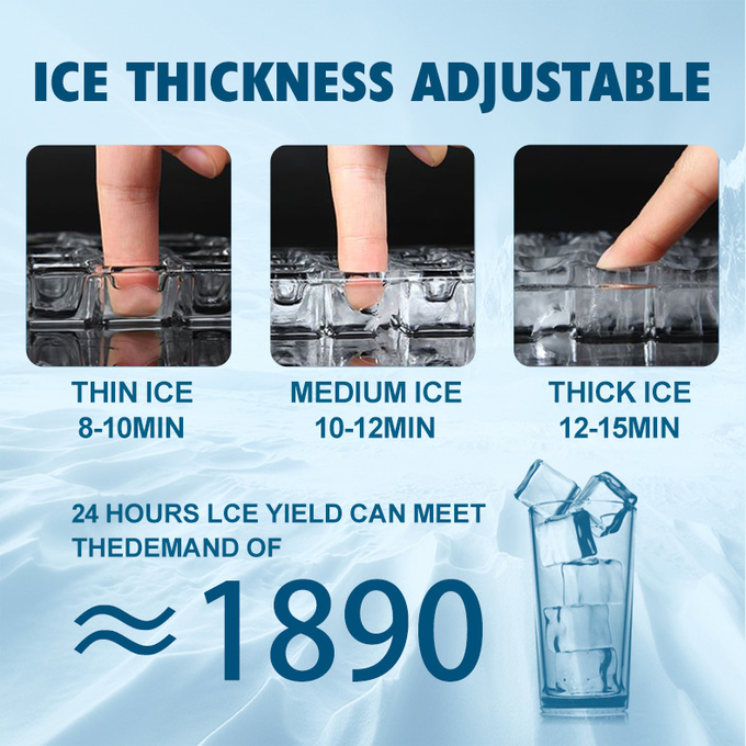 Refrigeración por aire completamente automática del fabricante de hielo del refrigerador de la máquina de hielo 35kg 100kg 5