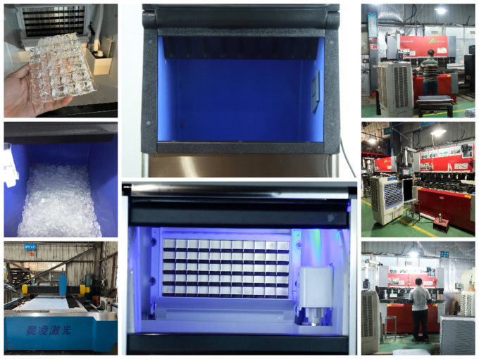 Fabricante de cubitos de hielo automático portátil para el hogar de 30 kg Comercial R404a 7