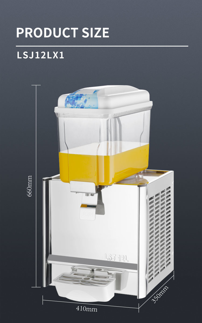Dispensador de jugo eléctrico de mezcla, máquina dispensadora de bebidas de jugo congelado, hielo liso 6