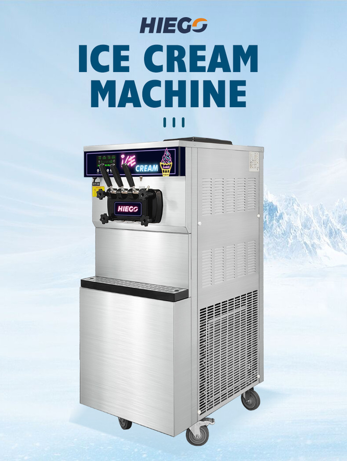 Máquina comercial del helado de Gelato del hotel comercial móvil 36l del fabricante 0