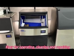 Los fabricantes de hielo comerciales de HIEGO por aire la máquina de hacer hielo del cuadrado de la refrigeración con la luz azul NANA