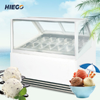 acero inoxidable del congelador del gabinete de inmersión del gabinete de exhibición del helado 950w R404a