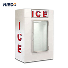 gabinetes de inmersión al aire libre del acero inoxidable de la refrigeración por aire del congelador del exhibidor del hielo 1841L