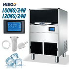 refrigeración por aire comercial de la máquina del cubo de hielo del fabricante de hielo del barril 100KG R404a