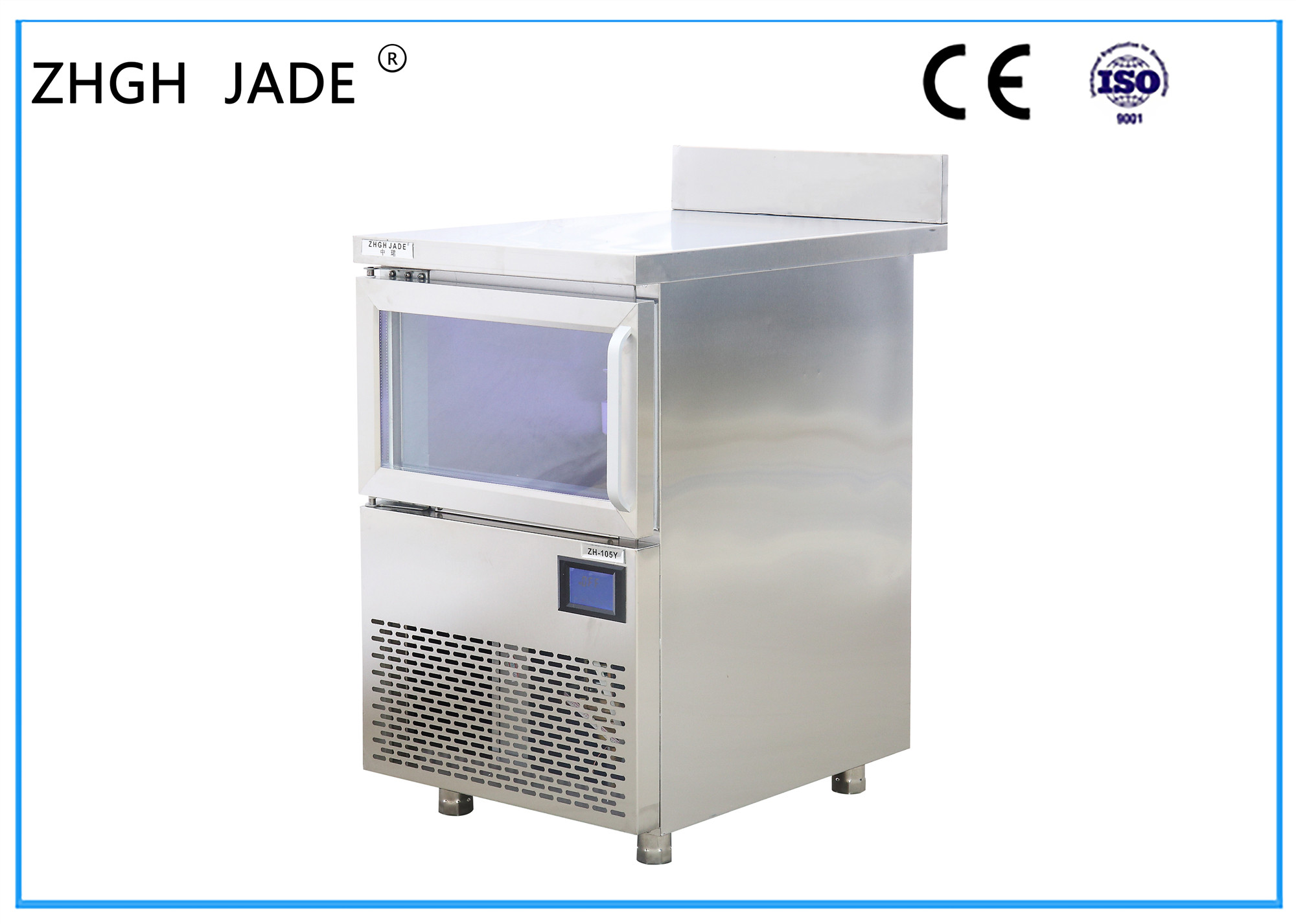 Máquina de hacer hielo cuadrada para el uso comercial con la luz del azul del LED