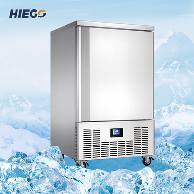Refrigeración por aire del refrigerador del congelador de ráfaga de 10 bandejas pequeña para la congelación rápida de la máquina de refrigeración