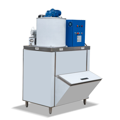 Encimera del fabricante de hielo de la escama de la refrigeración por aire 500kg para el generador comercial R404a