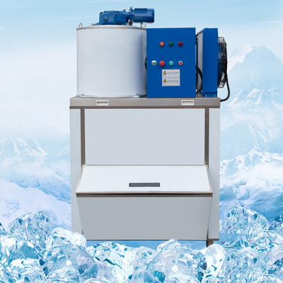 Máquina de hielo en escamas comercial de 500 kg/24 horas, máquina de hielo R404A completamente automática, máquina para hacer conos de nieve