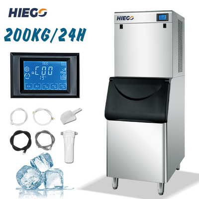Refrigeración por aire del fabricante de hielo del café de la barra de consumición de la máquina de hielo de la media luna 200kg