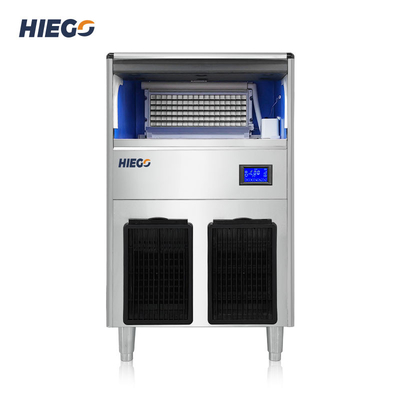 máquina de hacer hielo refrescada aire del cubo 100kg/24h con el fabricante de hielo del contador de la barra de controles de Digitaces