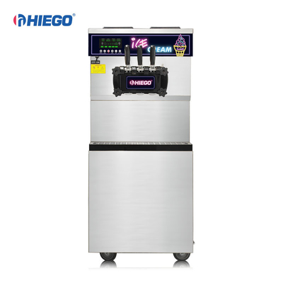 Fabricante de rollos de 3 sabores en máquina de helado comercial de escritorio de acero inoxidable 25L