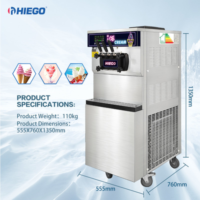 Máquina comercial del helado de Gelato del hotel comercial móvil 36l del fabricante