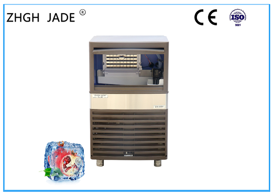 Ahorro de espacio plástico del modo de la refrigeración por aire de la máquina del fabricante de hielo de Brown Shell mini