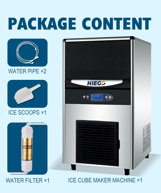 Máquina para fabricar hielo en cubos de 40KG/24H, precio de fábrica completamente automático, fabricante de cubitos de hielo 7