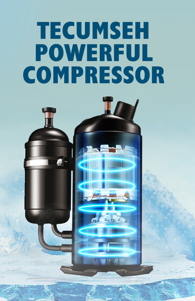 Automático lleno comercial de la refrigeración por aire del fabricante de hielo del cubo 300Kg R404a 2