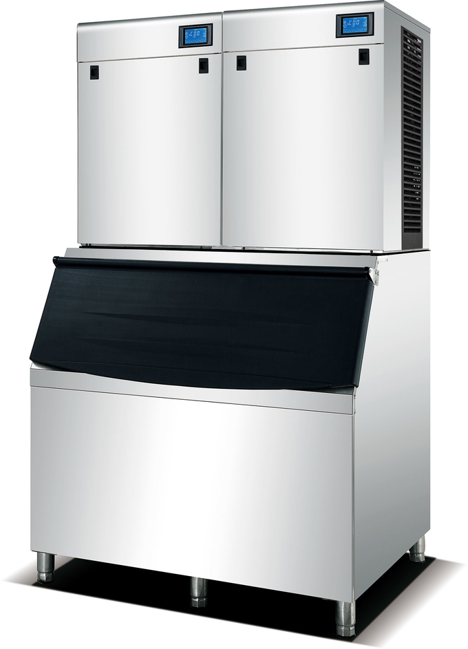 Máquina de hielo comercial del cubo SUS304 1000Kg con el panel LCD 0