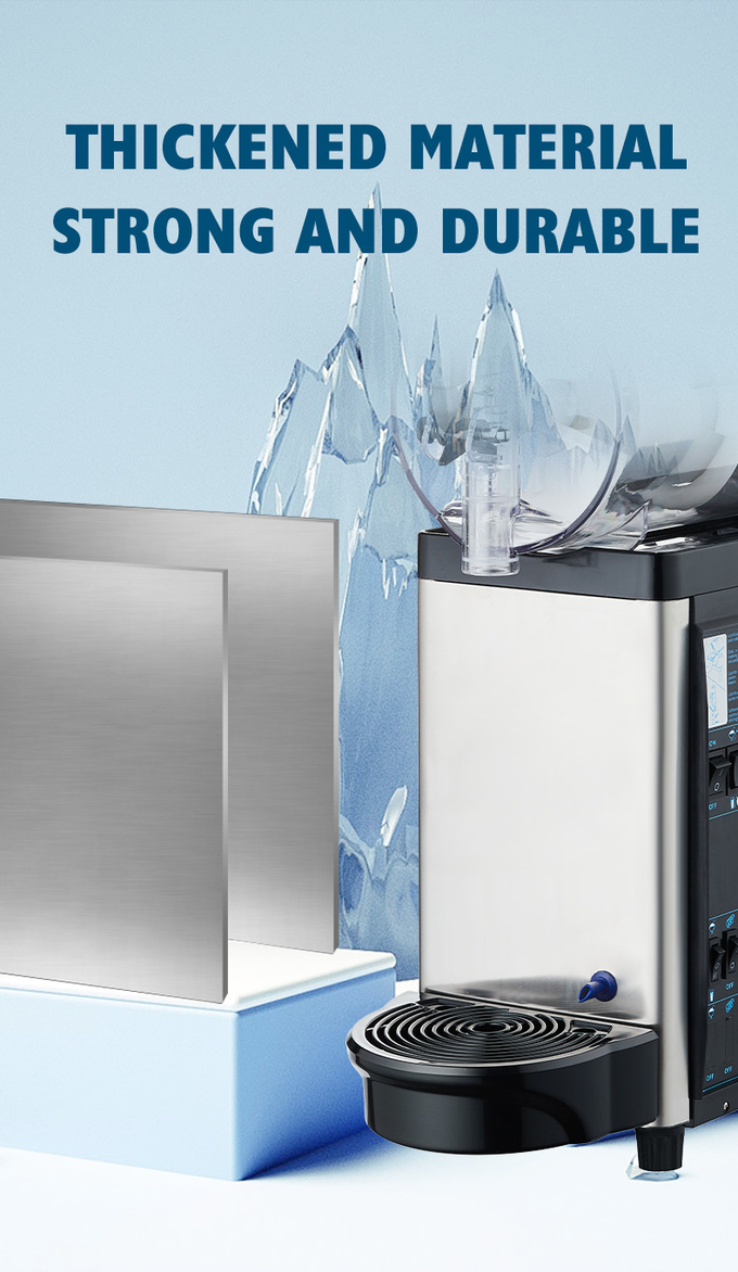 500w el aguanieve helado fangoso de las máquinas 24L bebe la máquina del dispensador 2