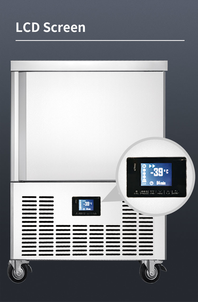 Refrigeración por aire del refrigerador del congelador de ráfaga de 10 bandejas pequeña para la congelación rápida de la máquina de refrigeración 6
