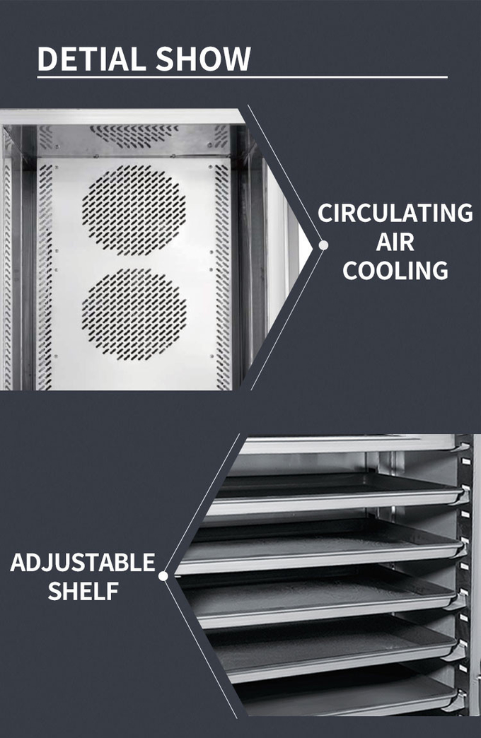 Refrigerador y congelador comerciales verticales rápidos Refrigerador de aire comprimido de la cocina del congelador 13