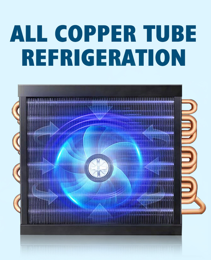 Refrigeración por aire verticalmente 2 control de la temperatura de cristal del refrigerador 800L Digitaces de la exhibición de la puerta 1