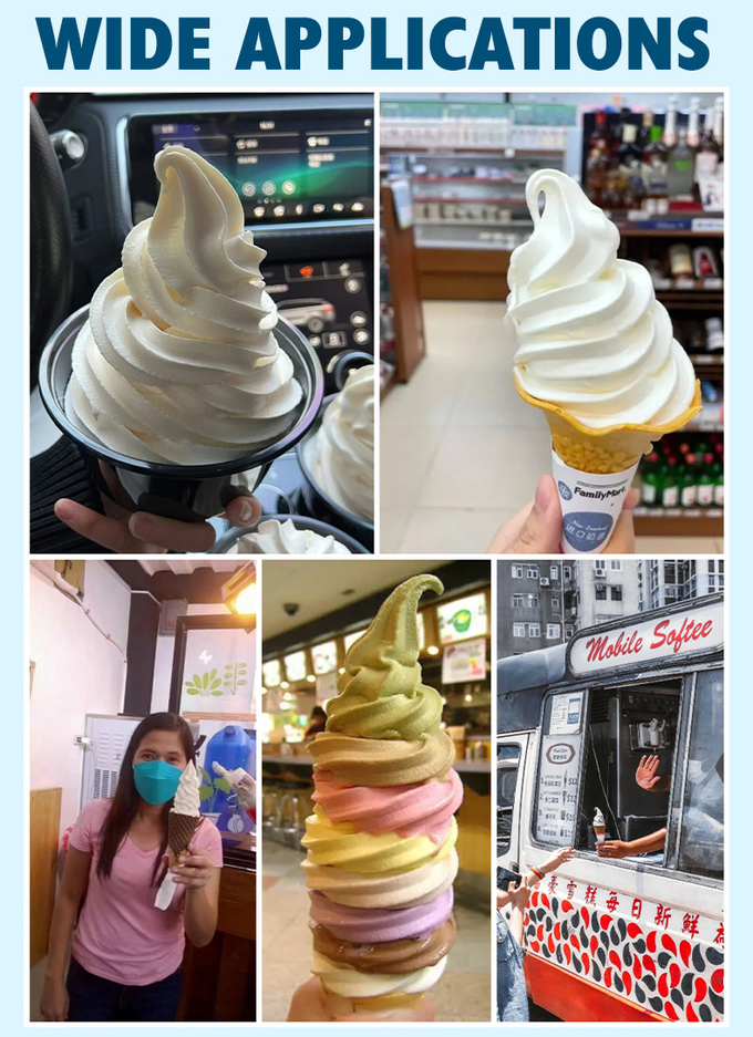 Máquina comercial del helado de Gelato del hotel comercial móvil 36l del fabricante 13